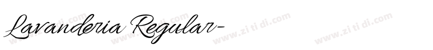 Lavanderia Regular字体转换